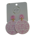 Pink Pierced Earrings