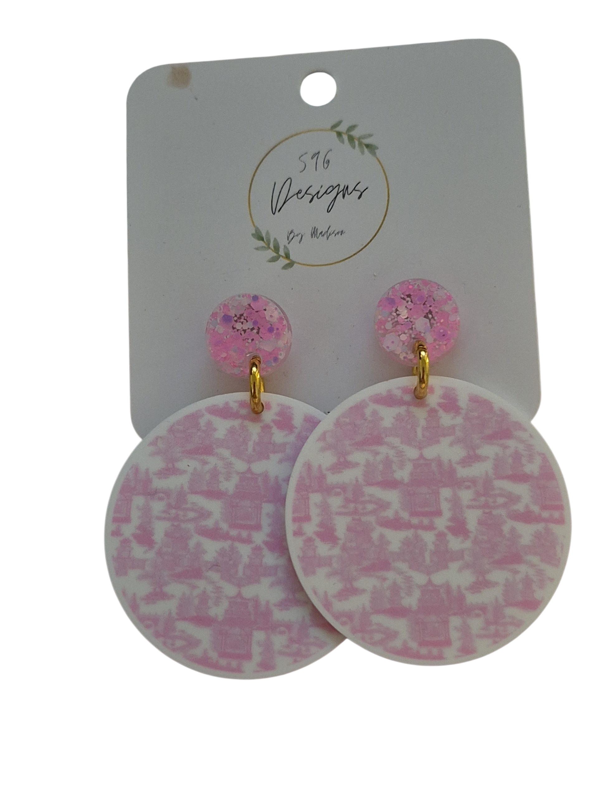 Pink Pierced Earrings